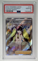 V1505: 2023: Elesa's Sparkle: 147/159: Crown Zenith: PSA: 10: GEM MT: 73232085